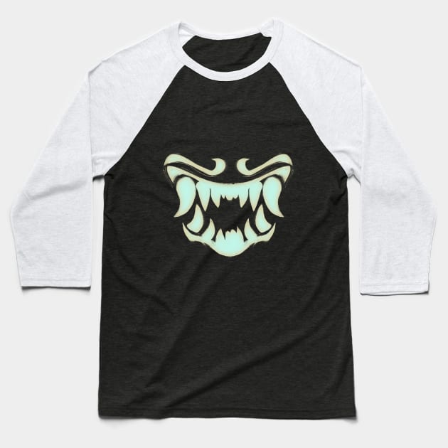 Bite Baseball T-Shirt by Kindasilence